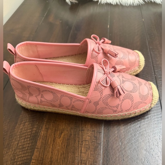 COACH Pink Carson Espadrilles - Picture 3 of 7